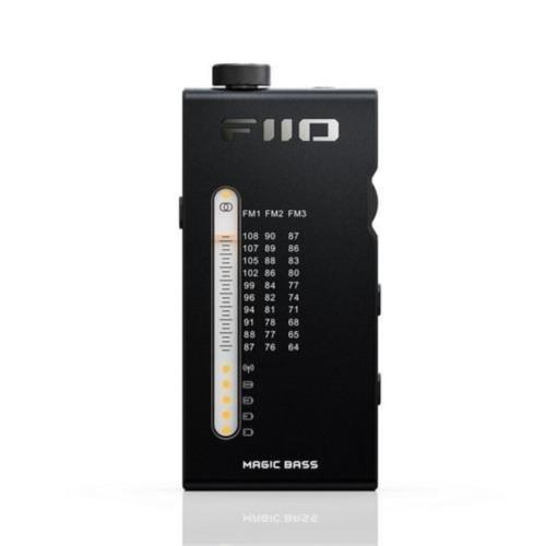 FiiO(フィーオ) FIO-RR11-B ブラック ポータブルFMラジオ 64～108MHz 厚さ13mm 超薄型 ワイドFM対応 MAGIC BASS機能搭載
