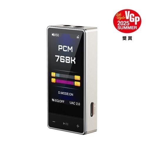 FiiO(フィーオ) FIO-QX13-G チタニウムゴールド USB DAC内蔵 ポータブルヘッドホンアンプ