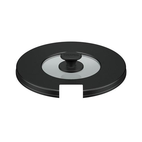 サーモス(THERMOS) KLB-001-BK ブラック 取っ手のとれる鍋専用フタ