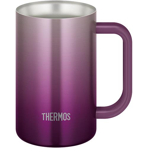 サーモス(THERMOS) JDK-601C-PL パープル 真空断熱ジョッキ 0.6L
