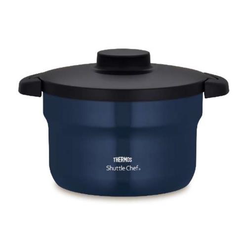サーモス(THERMOS) KBJ-3002-NVY ネイビー 真空保温調理器シャトルシェフ2.8LIH対応3人~5人用PFOSPFOAフリー