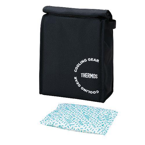 サーモス(THERMOS) REY-0031-BK ブラック スポーツ保冷バッグ 3L 保冷剤つき バッグにすっぽり 500mlペットボトルが縦に入る コンパクト