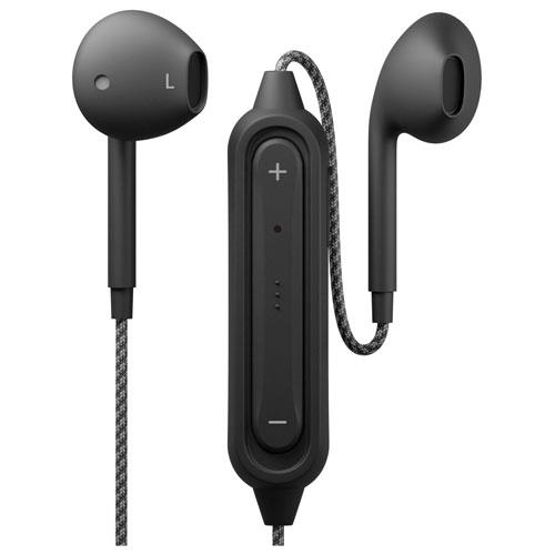 PGA PG-BTE12TC1BK ブラック Bluetooth 5.0搭載 ワイヤレスステレオイヤホン タフケーブル インナーイヤータイプ