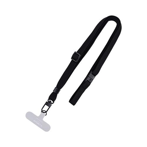 MSソリューションズ LN-NS01-BK ブラック スマートフォン 汎用 ﾈｯｸｽﾄﾗｯﾌﾟ SHOULTY MULTI STRAP 平紐ﾀｲﾌﾟ