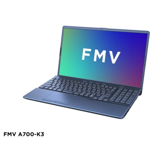 富士通(FUJITSU) FMV Note A FMVA700K3L 15.6型 Win11Home Ryzen7 メモリ16GB SSD256GB OfficeH&B2024 ノートパソコン メタリックブルー A700-K3