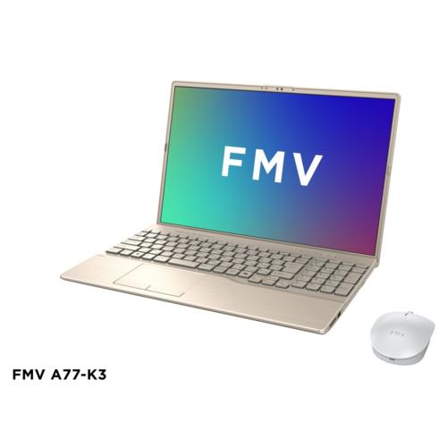 富士通(FUJITSU) FMV Note A FMVA77K3GA 16.0型 Win11Home Ryzen7 メモリ16GB SSD512GB OfficeH&B2024 ノートパソコン ベージュゴールド A77-K3