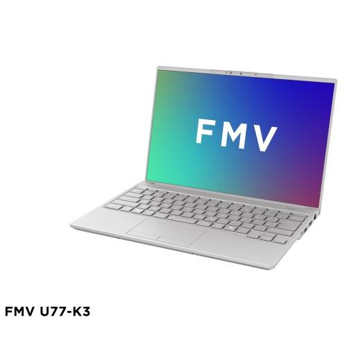 富士通(FUJITSU) FMV Note U FMVU77K3HA 14.0型 Win11Home CoreUltra7 メモリ16GB SSD512GB OfficeH&B2024 ノートパソコン フロストグレー U77-K3