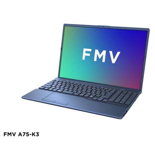 【長期保証付】富士通(FUJITSU) FMV Note A FMVA75K3LY 16.0型 Win11Home Corei7 メモリ16GB SSD512GB OfficeH&B2024 ノートパソコン メタリックブルー A75-K3