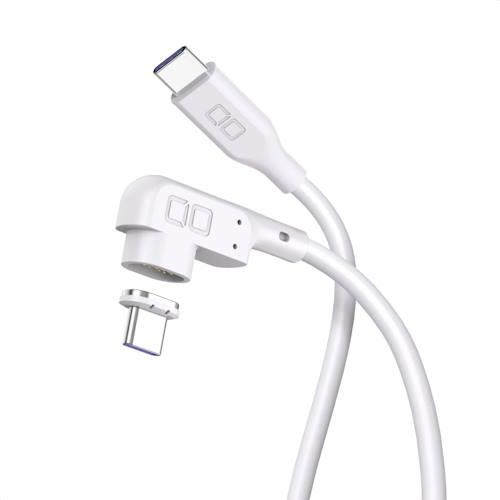 CIO(シーアイオー) CIO-SLLMG-CC1-WH L字 CtoC 1m マグネットシリコンケーブル ホワイト