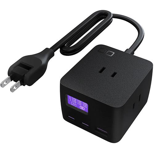 CIO(シーアイオー) Polaris CUBE DESK ブラック 電源タップ Type-Cx2/Type-Ax1/ACコンセントx3 CIO-PCD67W2C1A-BK