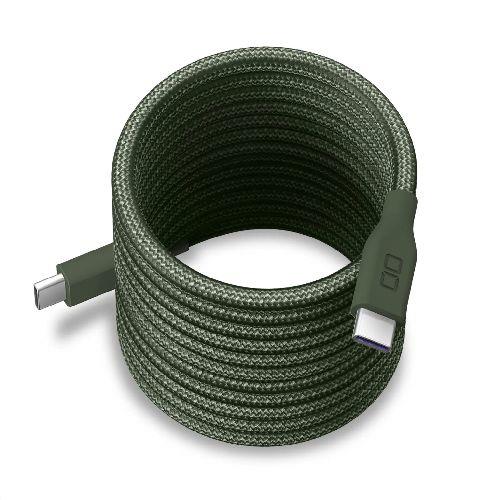 CIO(シーアイオー) CIO-NLSC30000-CC2-MGR モスグリーン スパイラルケーブル CtoC 2m