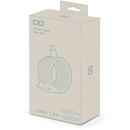 CIO(シーアイオー) CIO-NLSC30000-CC1-CBL カームブルー スパイラルケーブルCtoC 1m