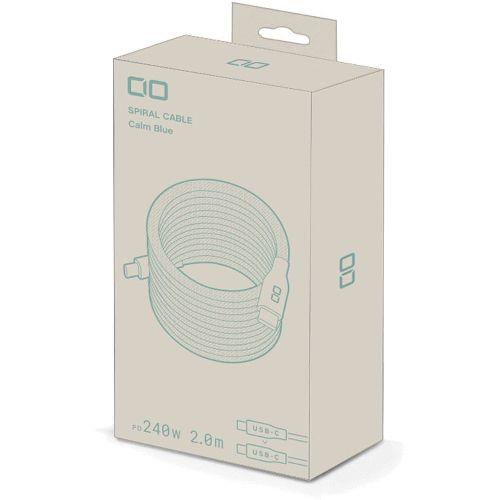 CIO(シーアイオー) CIO-NLSC30000-CC2-CBL カームブルー スパイラルケーブルCtoC 2m