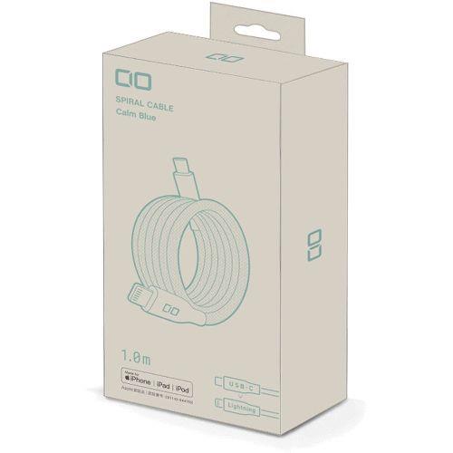CIO(シーアイオー) CIO-NLSC30000-CL1-CBL カームブルー スパイラルケーブルCtoL 2m