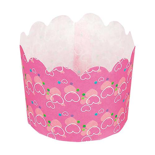 リバティーコーポレーション LD-589 ハート Style Dolce 製菓用品 ｵｰﾌﾞﾝ専用 紙製 マフィンカップ 6cm 12枚入り