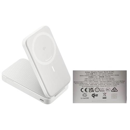 Anker(アンカー・ジャパン) ANKER MagGo Power Bank 6600mAh ホワイト A1643021 PSE適合 マグネット式ワイヤレス充電