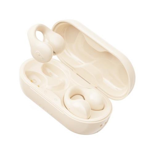 キングラッキー(KING LUCKY) i131 ベージュ 完全ワイヤレスイヤホン Bluetooth 5.3 イヤーカフ オープンイヤータイプ