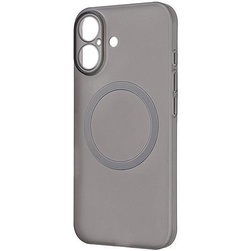 ray-out(レイ・アウト) iPhone17用 ハードケース スリムフィット 0.6mm +マグネット充電対応 / クリアブラック RT-P52PMS/CB