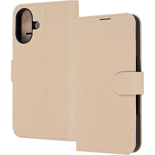 ray-out(レイ・アウト) iPhone17用 手帳型レザーケース シンプル マグネット / ベージュ RT-P52ELC1/BE