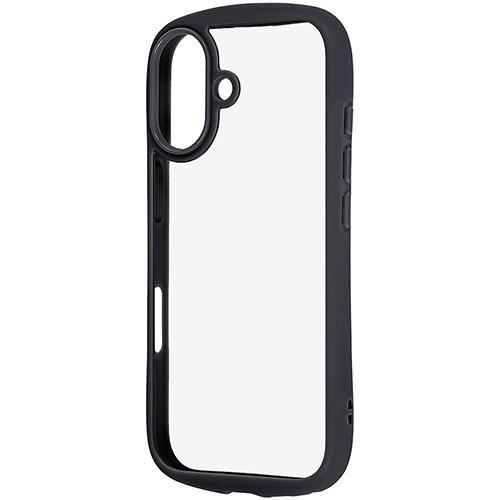 ray-out(レイ・アウト) iPhone17用 ハイブリッドガラスケース Puffull 10H +レンズガードリング / ブラック RT-P52CMD3/B