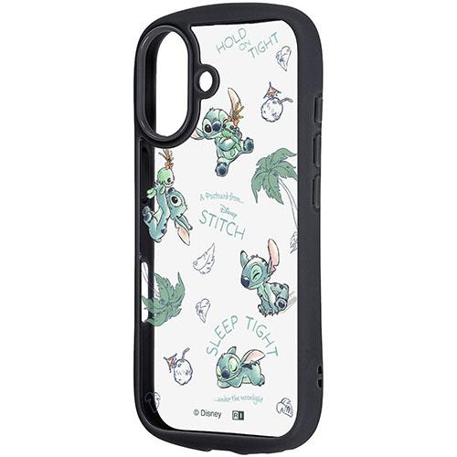 ray-out(レイ・アウト) iPhone17用 ディズニー / Puffull 衝撃吸収 バンパー ハイブリッドケース / いろんなスティッチ2 RC-DP52CMD2B/ST29