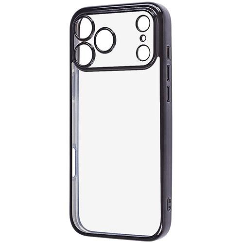 ray-out(レイ・アウト) iPhone17 Pro Max用 ソフトケース 精密設計 フレームメッキ / ブラック RT-P55PFC2/BM