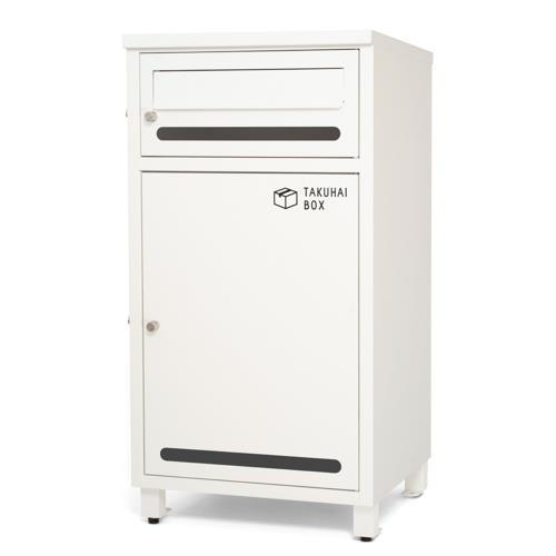 パイクスピーク(PYKESPEAK) ポスト付き宅配ボックス ポスミー P0296 ホワイト PYKES PEAK P0296TBPMEZ-WHT 完成品 投函可能サイズ 30×33×43cmまで