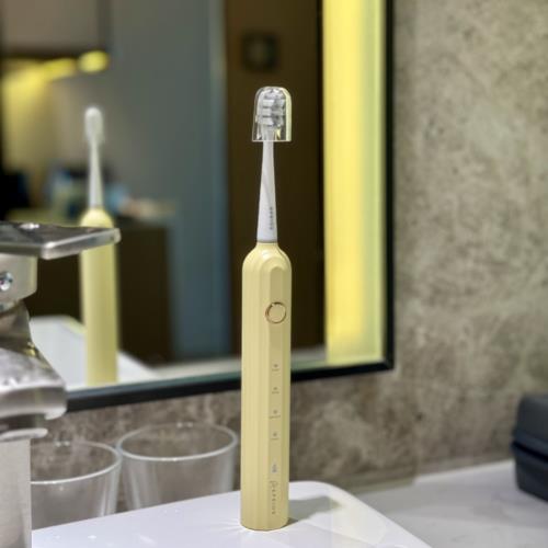 エペイオス EPEIOS Okare! 音波電動歯ブラシ クリームイエロー