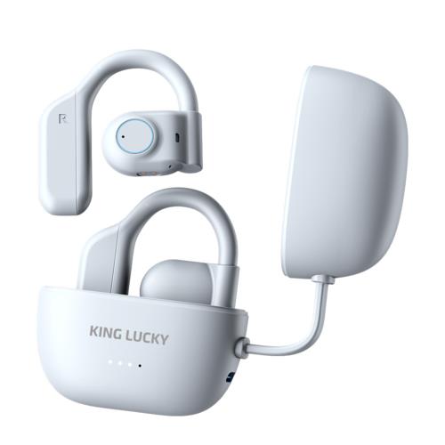 キングラッキー(KING LUCKY) i31pro ホワイト 完全ワイヤレスイヤン ながら聴き イヤーカフタイプ