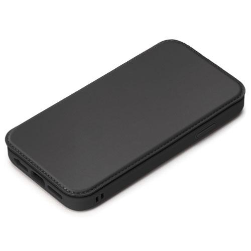 PGA PG-22MGF01BK ブラック iPhone SE 第3世代/SE 第2世代/8/7/6s/6用 ｶﾞﾗｽﾌﾘｯﾌﾟｹｰｽ