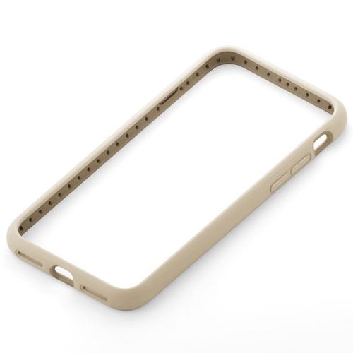 PGA PG-22MBP08BE ベージュ iPhone SE 第3世代/SE 第2世代/8/7用 スリムシリコンバンパー