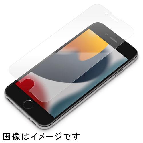 PGA PG-22MBL01 iPhone SE 第3世代/SE 第2世代/8/7/6s/6用 液晶保護フィルム ブルーライト低減/光沢