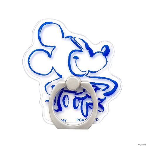 PGA PG-DRH01MKY ミッキーマウス スマートフォン用 クリアリングホルダー