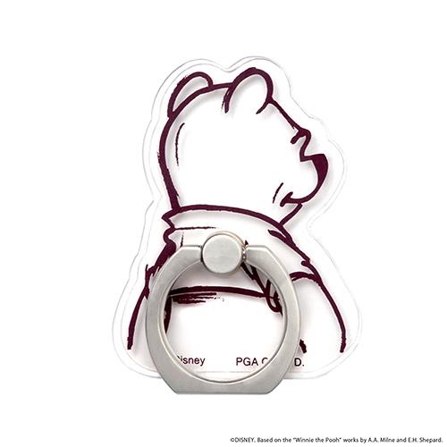 PGA PG-DRH02POO くまのプーさん スマートフォン用 クリアリングホルダー