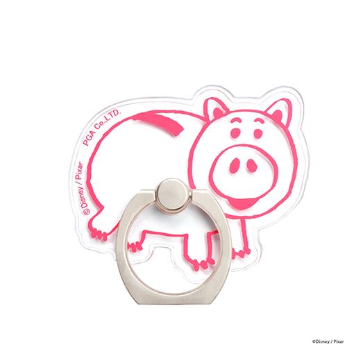 PGA PG-DRH06TOY ハム スマートフォン用 クリアリングホルダー