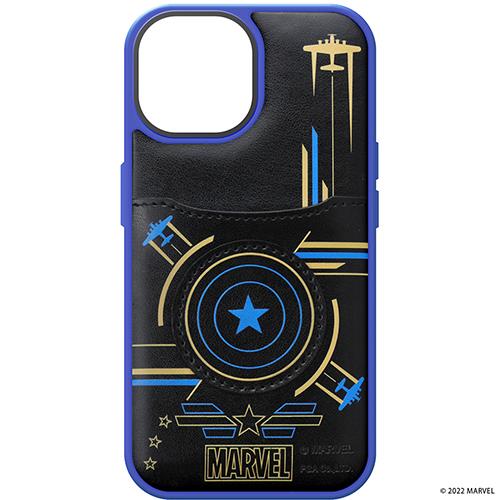 PGA PG-DPT22K22CTA キャプテン・アメリカ iPhone14用 タフポケットケース 耐衝撃/耐振動