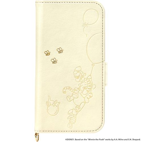 PGA PG-DFP22Q04POO くまのプーさん iPhone 14 Pro用 手帳型 フリップカバー PUレザー