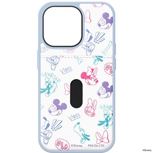 PGA PG-DPT22Q16MKY ミッキー＆フレンズ iPhone 14 Pro用 タフポケットケース