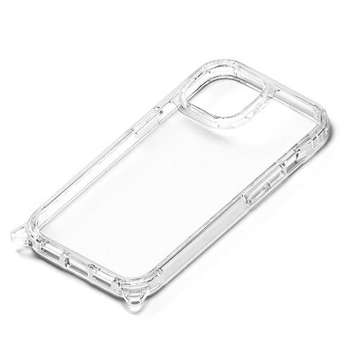 PGA iPhone15用 クリアタフケース クリア