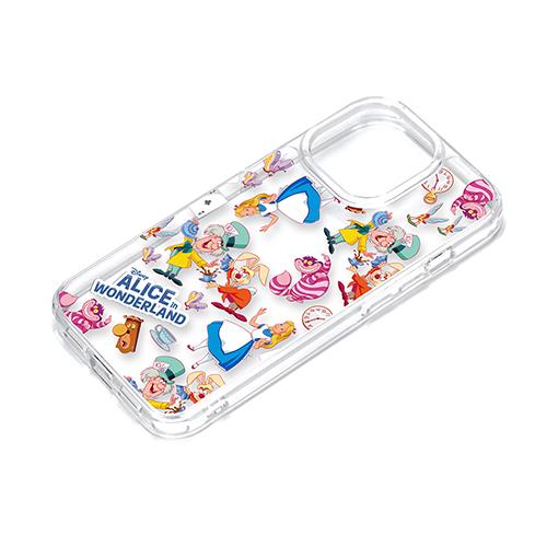 PGA iPhone15 Pro用 クリアハイブリッドケース アリス