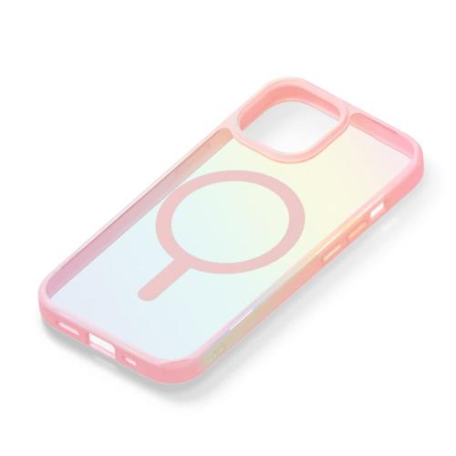PGA PG-23AMGPT09PK オーロラ/ピンク iPhone 15/14/13用 MagSafe対応 ハイブリッドケース
