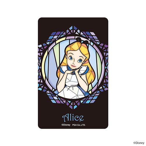 PGA PG-DSTK34ALC アリス ステンドグラス調 ステッカー ICカード対応