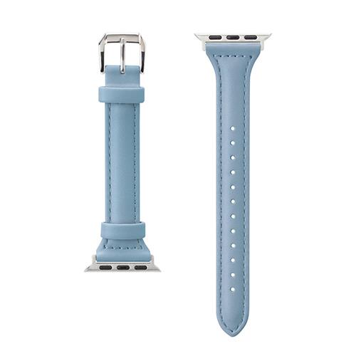 PGA PG-AW41PU04BL ブルー Apple Watch 41/40/38mm用 PUレザーバンド
