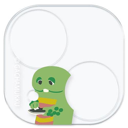 PGA PG-GXMACLG1GAC ガチャピン iPhone 15/15 Plus/14/14 Plus用 カメラフルプロテクター