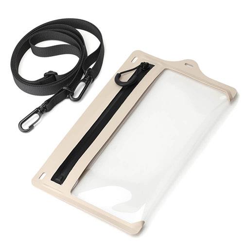 PGA PG-OUT02IV アイボリー スマートフォン用 アウトドア 防水ポーチ