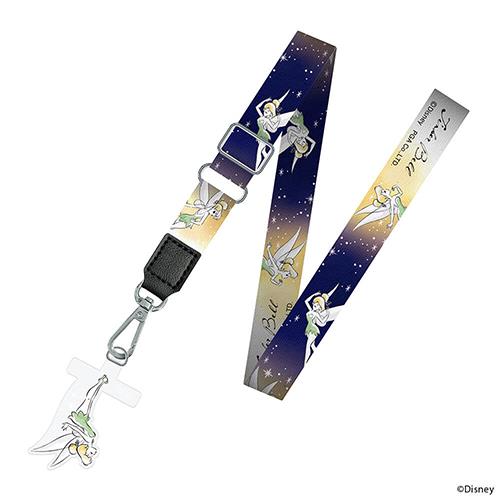 PGA PG-DSDST10TNK ティンカー・ベル ストラップホルダー付 ショルダーストラップ ディズニーキャラクター