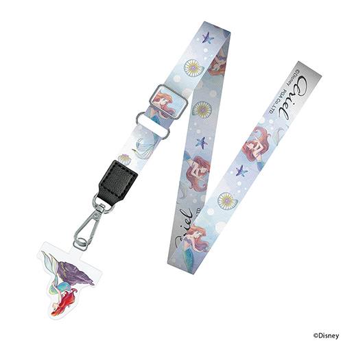 PGA PG-DSDST11ARL アリエル ストラップホルダー付 ショルダーストラップ ディズニーキャラクター