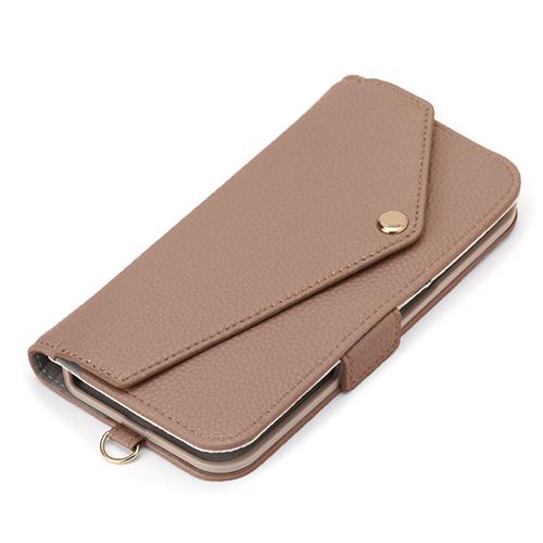 PGA PG-24AFP16BE ベージュ iPhone16用 ダブルフリップカバー