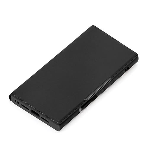 PGA PG-24ACF01BK ブラック iPhone16用 クリアフリップケース