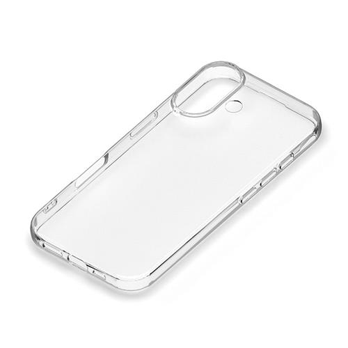 PGA PG-24ATP01CL クリア iPhone16用 クリアソフトケース
